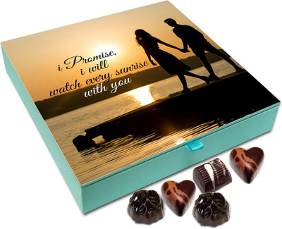 

Chocholik Gift Box - I Promise I Will Watch Every Sunrise With You Chocolate Box - 9pc Truffles(108 g)