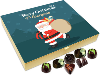 

Chocholik Christmas Gift Box - Merry Christmas Everyone Chocolate Box - 20pc Truffles(240 g)