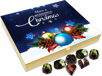 

Chocholik Christmas Gift Box - Have A Wonderful Christmas Chocolate Box - 20pc Truffles(240 g)