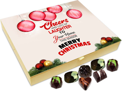 

Chocholik Christmas Gift Box - Cheers And Lots Of Laughter To Your Home On Christmas Chocolate Box - 20pc Truffles(240 g)