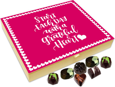 

Chocholik Gift Box - Start Each Day With A Grateful Heart Chocolate Box - 20pc Truffles(240 g)