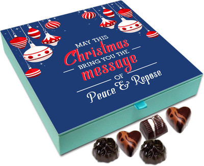 

Chocholik Christmas Gift Box - May This Christmas Brings Peace And Repose Chocolate Box - 9pc Truffles(108 g)