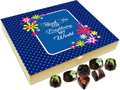 

Chocholik Gift Box - Thank You For Brightening My World Chocolate Box - 20pc Truffles(240 g)