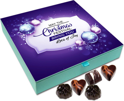 

Chocholik Christmas Gift Box - May The Christmas Festival Brings You Lots Of Joy Chocolate Box - 9pc Truffles(108 g)