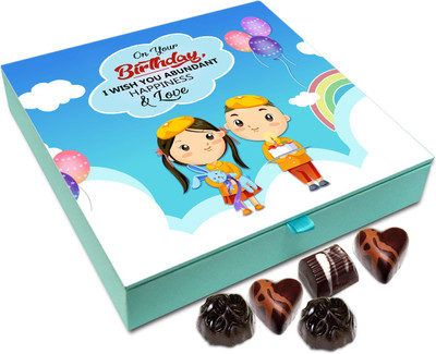 

Chocholik Birthday Gift Box - On Your Birthday I Wish You Abundant Happiness Chocolate Box - 9pc Truffles(108 g)