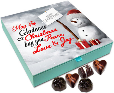 

Chocholik Christmas Gift Box - May The Gladness Of Christmas Buy You Peace Love And Joy Chocolate Box - 9pc Truffles(108 g)