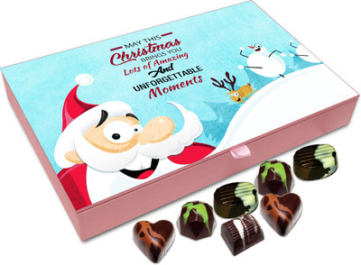 

Chocholik Christmas Gift Box - My This Christmas Bring You Lots Of Amazing Happy Moments Chocolate Box - 12pc Truffles(144 g)