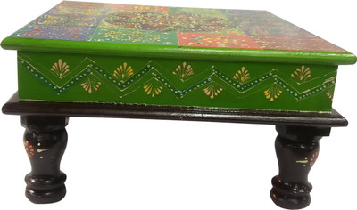

The Ethnic Story Wooden All Purpose Chowki(Multicolor)