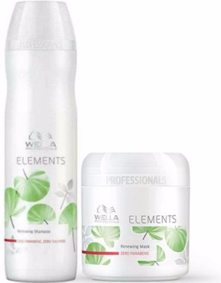 

wella Professionals elements renewing shampoo 250ml and mask 150ml(Set of 1)