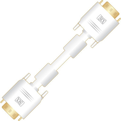 

MX 3242F VGA Cable(Compatible with HDTV, Plasma, Computer, Laptop, Projector, White, Gold), Gold;white