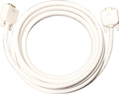 

MX 3242H VGA Cable(Compatible with HDTV, Computer, Laptop, Plasma, Projector, White, Gold), Gold;white
