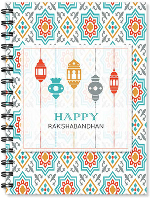 

100yellow A5 Notebook(Notebook | happy Rakshabandhan Printed Notebook | Designer Wire Bound Ruled Paper Sheets Personal and Office Stationary Notebooks Diary by 100yellow- Ideal Gift For Brother/Sister, Multicolor)
