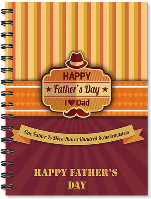 

100yellow A5 Notebook(Notebook | Happy Father’s day I Love Dad Printed Notebook | Designer Wire Bound Ruled Paper Sheets Personal and Office Stationary Notebooks Diary-A5 Size By 100yellow- Ideal Gift For Father/uncle, Multicolor)
