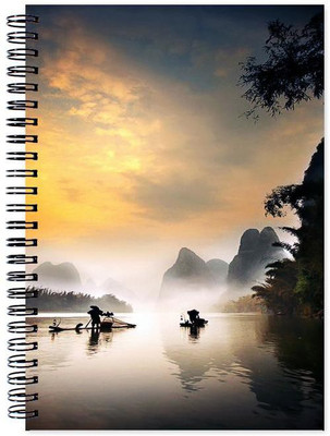 

VenTechno A5 Diary(Scenery Designer Wirebound Ruled Paper Sheets Personal and Office Stationary Notebooks Diary, Multicolor)