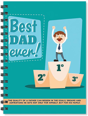 

100yellow A5 Notebook(Notebook | Best Dad Ever Printed Notebook | Designer Wire Bound Ruled Paper Sheets Personal and Office Stationary Notebooks Diary-A5 Size By 100yellow- Ideal Gift For Father/uncle, Multicolor)