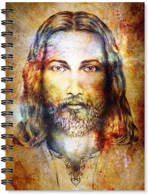 

100yellow A5 Notebook(Notebook | Lord Jesus Printed Notebook | Designer Wire Bound Ruled Paper Sheets Personal And Office Stationary Notebooks Diary- A5 Size, Multicolor)
