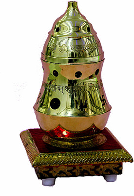 

advait divya gyan kendra Polyresin Table Diya(Height: 3.937 inch)
