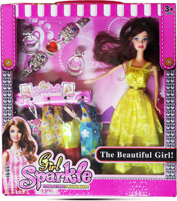 

P17 collection Special Occasion Outfit For Multicolor Princess Doll Set for kids Doll(Multicolor)