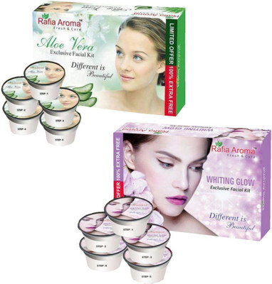

rafia aroma Aloe Vera Whiting Glow Exclusive Facial Kit 660 g(Set of 2)