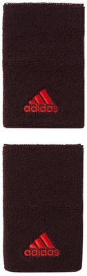 

ADIDAS Tennis unisex wristband Fitness Band(Maroon, Pack of 2), Burgundy