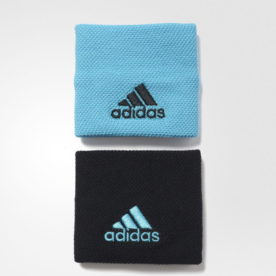 

ADIDAS Tennis unisex wristband Fitness Band(Blue, Black, Pack of 2), Samba blue and black