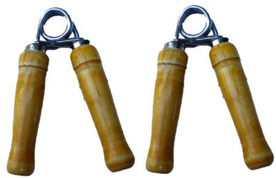 

HEALTH FIT INDIA Online Series Pair of Wooden Handle Hand Gripper Hand Grip/Fitness Grip(Gold)