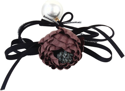 

FAYON Party Style Diva Brown Flower Ball Rubber Band(Brown)