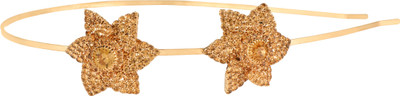 

Accessher wedding Party wear Rhinestone Hair Band for Girls and Women Hair Band(Gold)