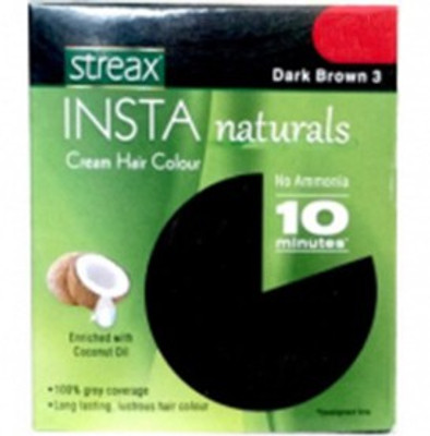 

Streax Insta Naturals Hair Color(Dark Brown 3)
