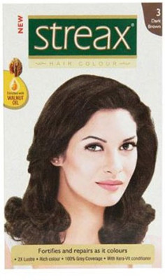 

Streax Walnut Oil Hair Color(Dark Brown 3)