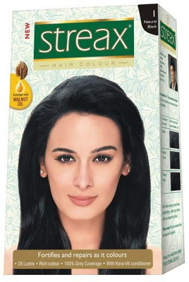 

Streax Walnut Oil Hair Color(Natural Black 1)