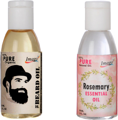 

Imago Beard Moustache Oil & Rosemary Essential Oil For Skin Hair Hair Oil(60 ml)
