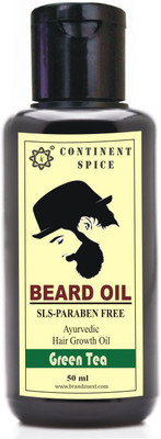

Continent Spice Beard Growth Hair Oil (GREEN TEA)-CS682005 Hair Oil(50 ml)