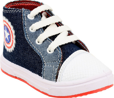 

WINDY Boys & Girls Lace Casual Boots(Beige, Blue
