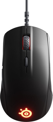 

SteelSeries Rival 110, Custom TrueMove1, 7,200 CPI, 240 IPS, Prism RGB, Optical Gaming Mouse Wired Optical Gaming Mouse(USB, Black)