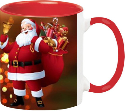 

Ashvah Merry Christmas 661 Ceramic Mug(350 ml), Multicolor