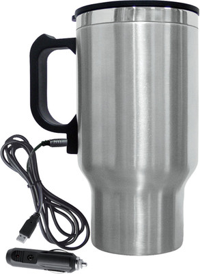 

Zagmagat Car Travel Electric Stainless Steel Stainless Steel Mug(400 ml), Silver