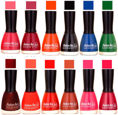 

Fashion Bar Morden shade Nail Polish 23 Multicolor(Pack of 12)