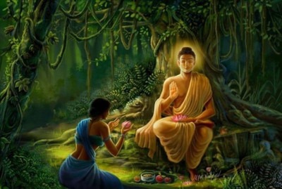 

Aabhaas Buddha Wall Poster Fine Art Print(12 inch X 18 inch, Rolled)