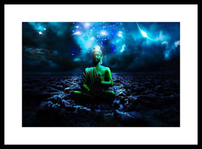 

Aabhaas Buddha Wall Poster Fine Art Print(12 inch X 18 inch, Rolled)