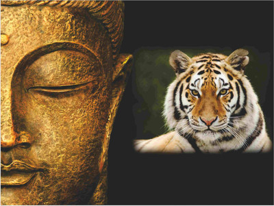 

Aabhaas Buddha Wall Poster Fine Art Print(12 inch X 18 inch, Rolled)