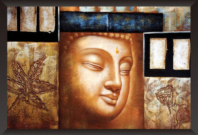 

Aabhaas Buddha Wall Poster Fine Art Print(12 inch X 18 inch, Rolled)