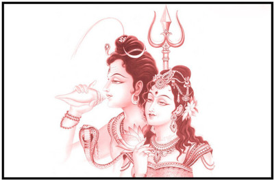 

Aabhaas Shiva Wall Poster Fine Art Print(12 inch X 18 inch, Rolled)