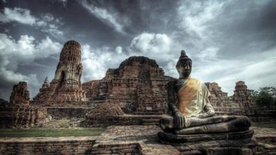 

Aabhaas Buddha Wall Poster Fine Art Print(12 inch X 18 inch, Rolled)