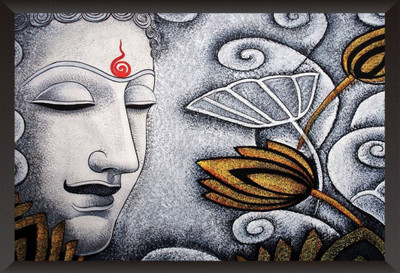 

Aabhaas Buddha Wall Poster Fine Art Print(12 inch X 18 inch, Rolled)