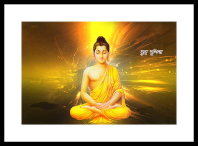 

Aabhaas Buddha Wall Poster Fine Art Print(12 inch X 18 inch, Rolled)