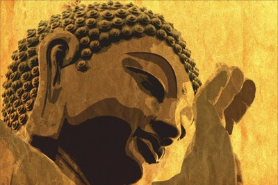 

Aabhaas Buddha Wall Poster Fine Art Print(12 inch X 18 inch, Rolled)