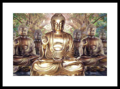

Aabhaas Buddha Wall Poster Fine Art Print(12 inch X 18 inch, Rolled)