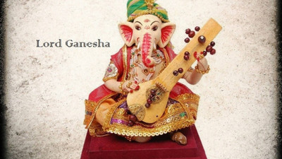 

Aabhaas Ganesha Wall Poster Fine Art Print(12 inch X 18 inch, Rolled)