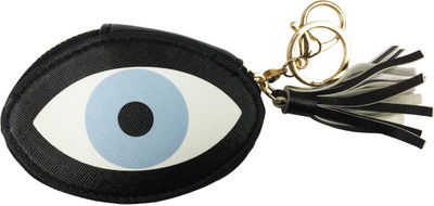 

Bag of Small Things Coin Bag Purse Wallet Cartoon Animated Evil Eye Black Coin Purse(Black)